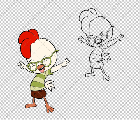 Chicken Little 002, Svg, Dxf, Eps, Png SvgShopArt