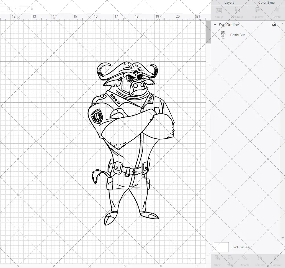 Chief Bogo - Zootopia, Svg, Dxf, Eps, Png SvgShopArt