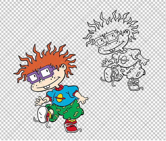 Chuckie Finster - Rugrats, Svg, Dxf, Eps, Png SvgShopArt