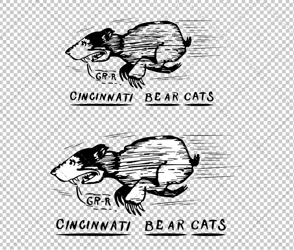 Cincinnati Bearcats 1914, Svg, Dxf, Eps, Png - SvgShopArt
