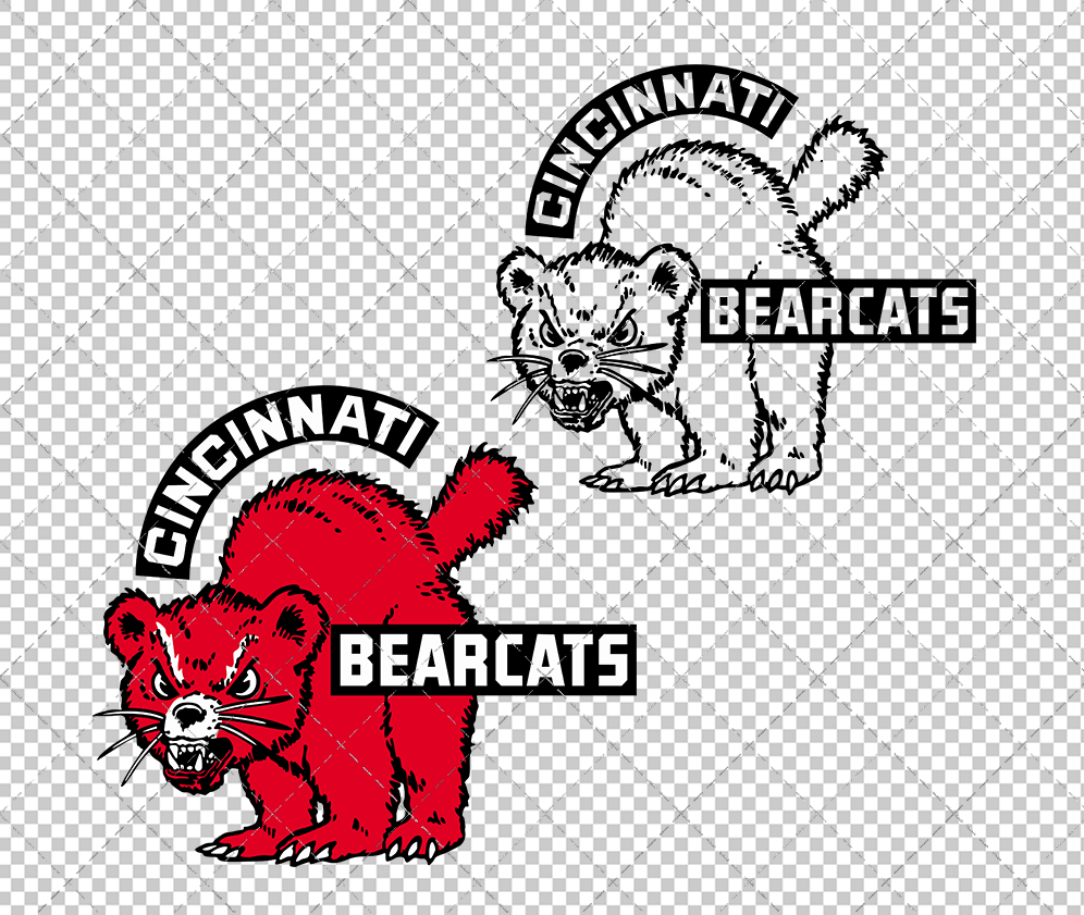 Cincinnati Bearcats 1944, Svg, Dxf, Eps, Png - SvgShopArt