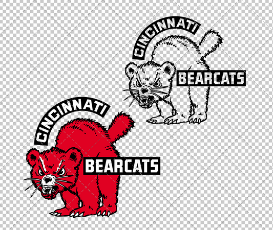Cincinnati Bearcats 1944, Svg, Dxf, Eps, Png - SvgShopArt