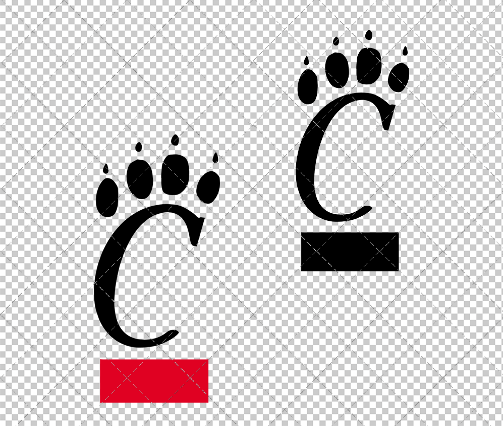 Cincinnati Bearcats 1990, Svg, Dxf, Eps, Png - SvgShopArt