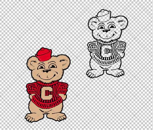 Cincinnati Bearcats Misc 1961, Svg, Dxf, Eps, Png - SvgShopArt