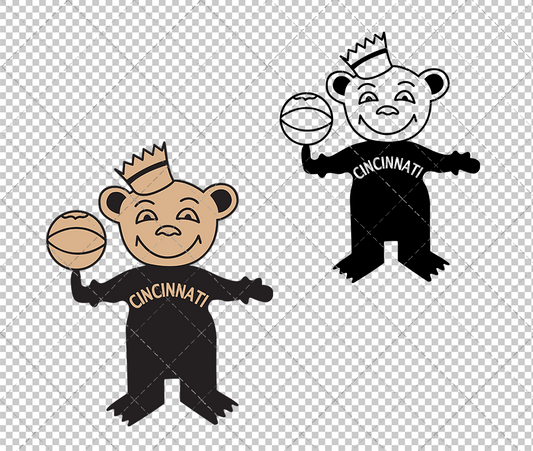 Cincinnati Bearcats Misc 1962, Svg, Dxf, Eps, Png - SvgShopArt