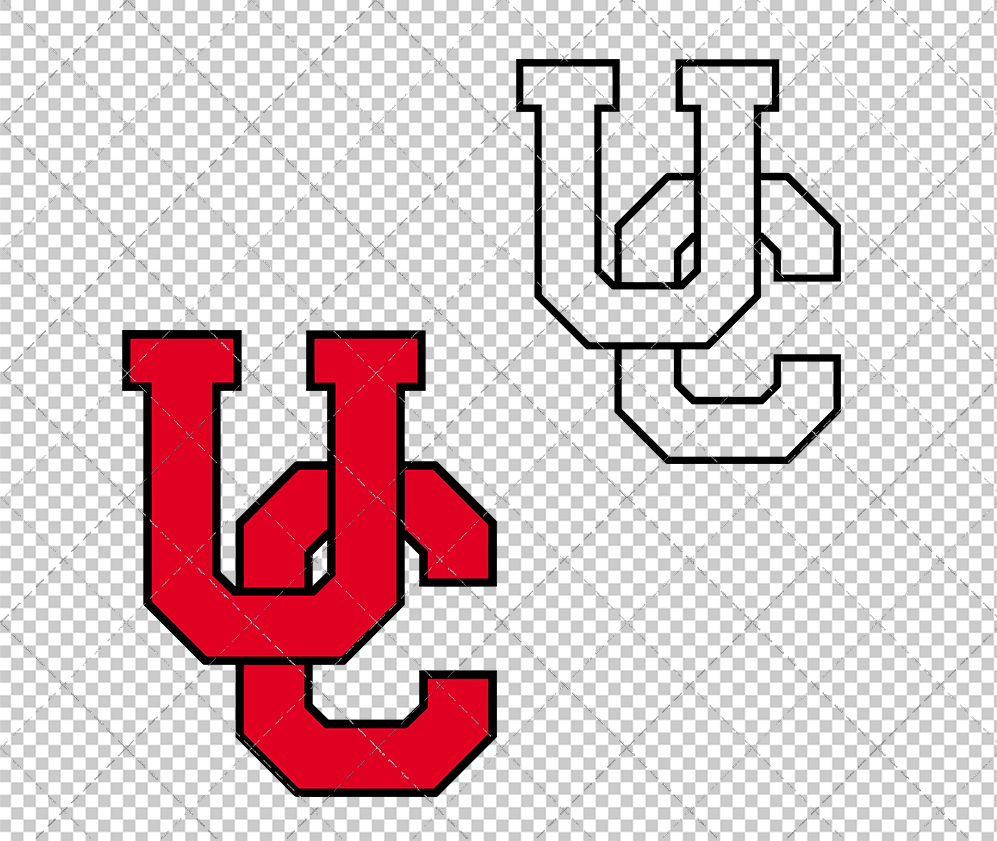 Cincinnati Bearcats Secondary 1970 002, Svg, Dxf, Eps, Png - SvgShopArt