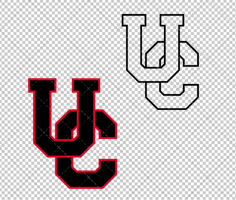 Cincinnati Bearcats Secondary 1970, Svg, Dxf, Eps, Png - SvgShopArt