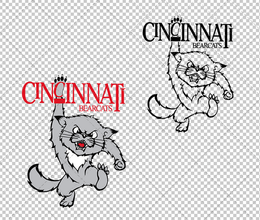 Cincinnati Bearcats Secondary 1995, Svg, Dxf, Eps, Png - SvgShopArt