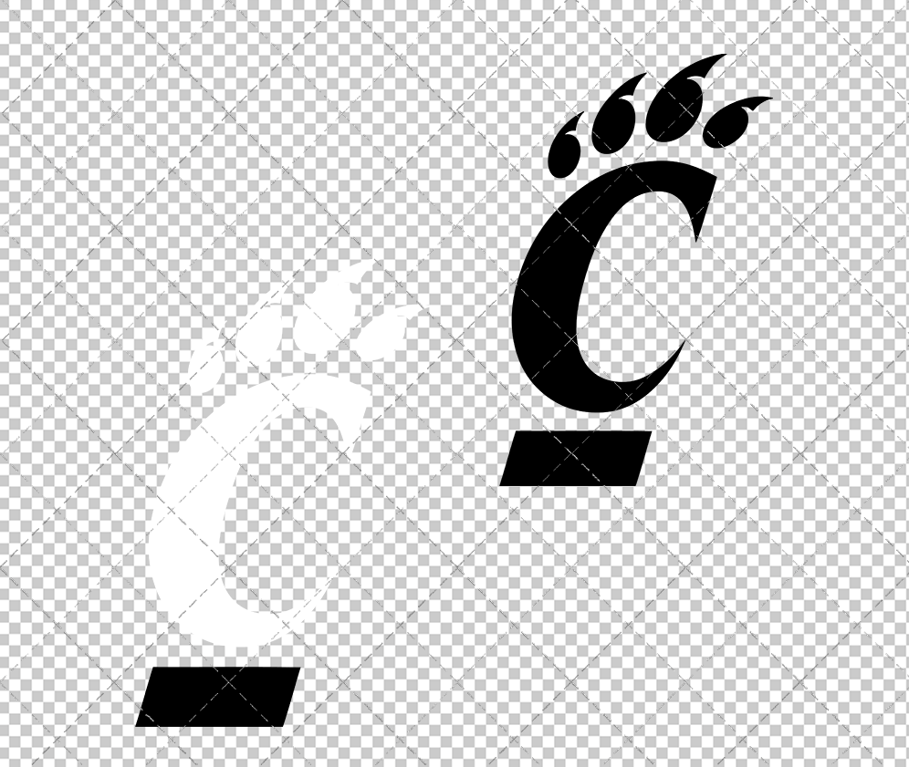 Cincinnati Bearcats Secondary 2005 002, Svg, Dxf, Eps, Png - SvgShopArt