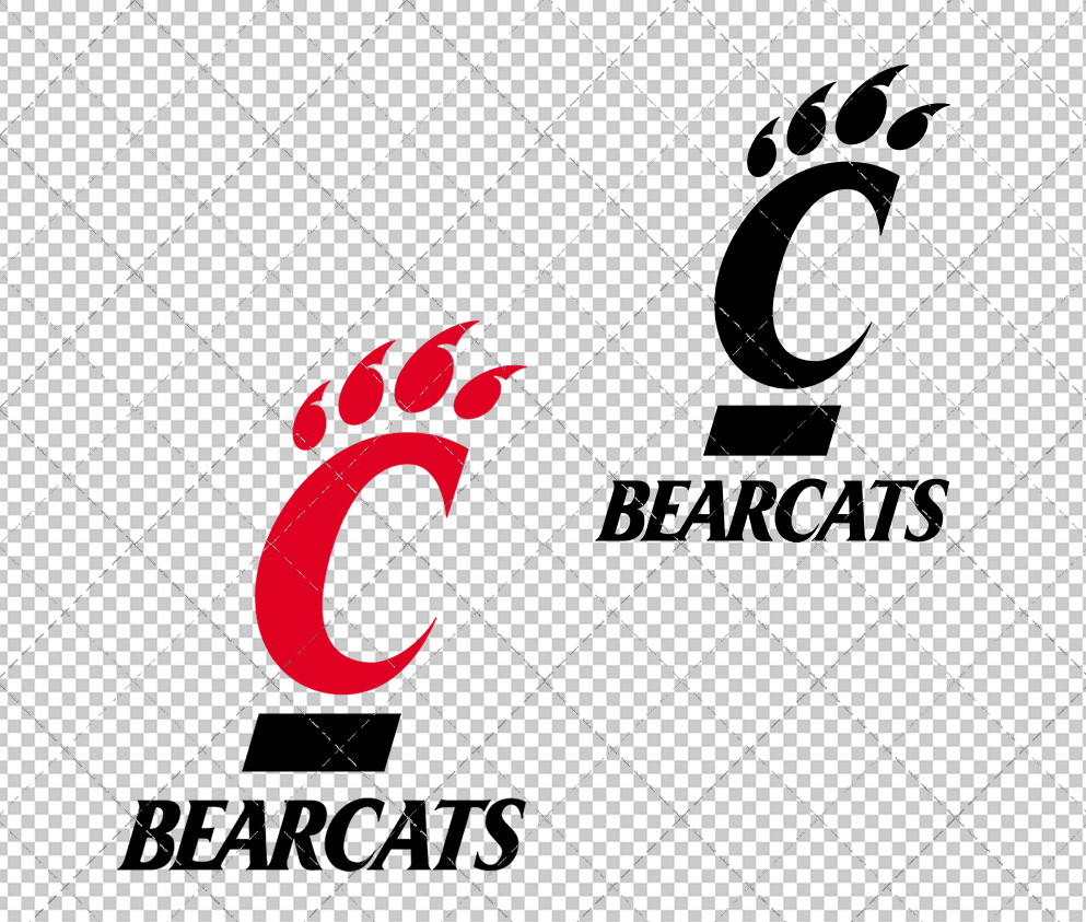 Cincinnati Bearcats Secondary 2005 004, Svg, Dxf, Eps, Png - SvgShopArt