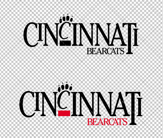 Cincinnati Bearcats Wordmark 1990 002, Svg, Dxf, Eps, Png - SvgShopArt