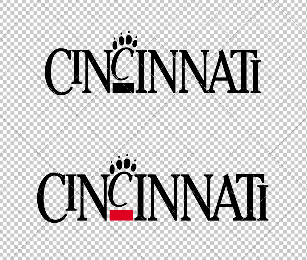 Cincinnati Bearcats Wordmark 1990 003, Svg, Dxf, Eps, Png - SvgShopArt