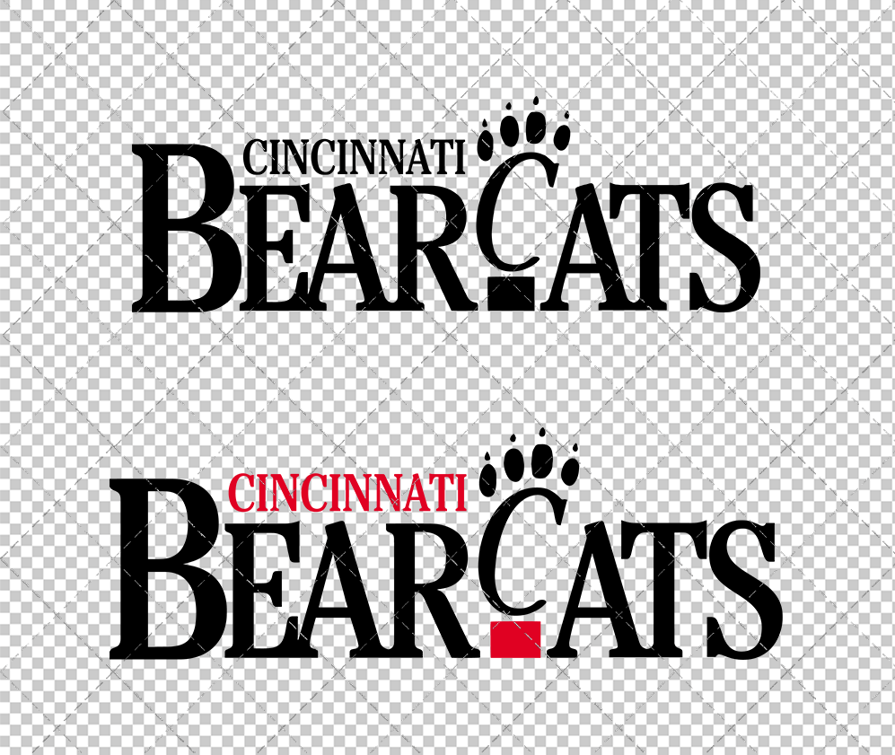 Cincinnati Bearcats Wordmark 1990 004, Svg, Dxf, Eps, Png - SvgShopArt