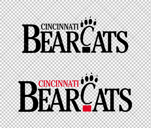 Cincinnati Bearcats Wordmark 1990 004, Svg, Dxf, Eps, Png - SvgShopArt