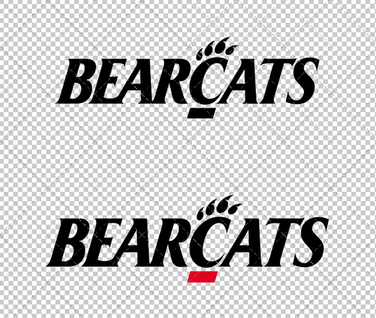 Cincinnati Bearcats Wordmark 2005, Svg, Dxf, Eps, Png - SvgShopArt