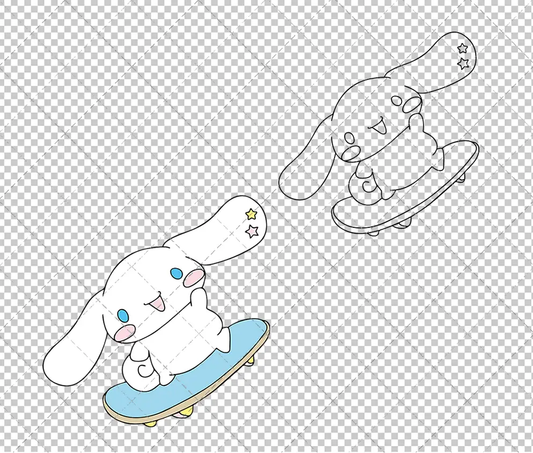 Cinnamoroll - Sanrio 002, Svg, Dxf, Eps, Png SvgShopArt