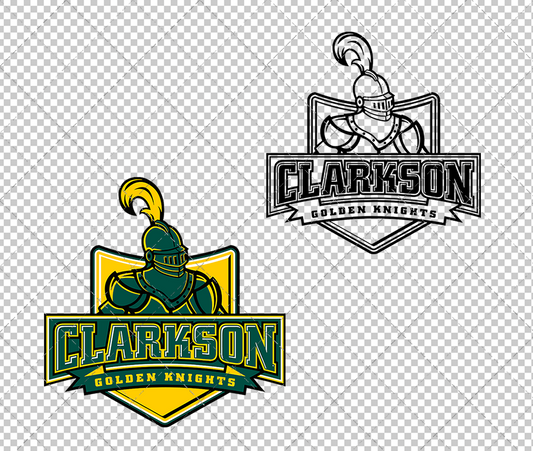 Clarkson Golden Knights 2004, Svg, Dxf, Eps, Png - SvgShopArt