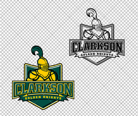 Clarkson Golden Knights Alternate 2004, Svg, Dxf, Eps, Png - SvgShopArt