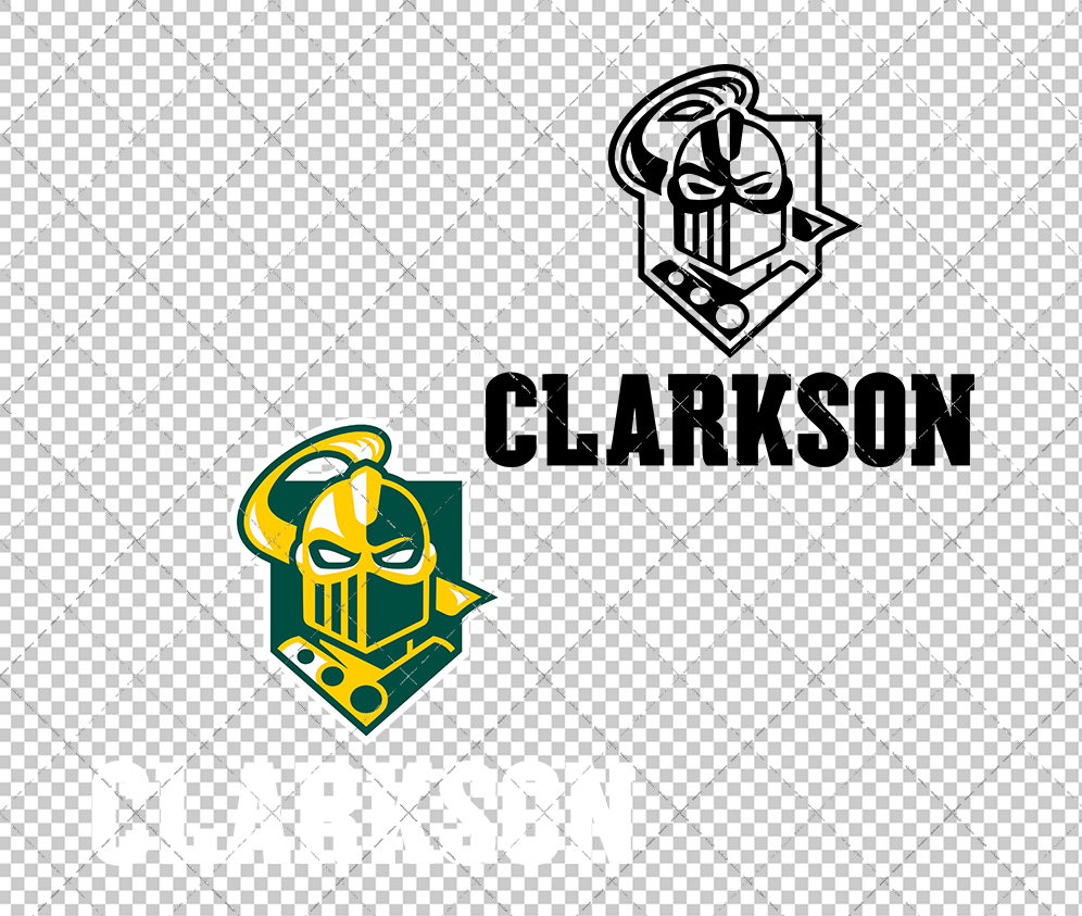 Clarkson Golden Knights Alternate 2019 002, Svg, Dxf, Eps, Png - SvgShopArt
