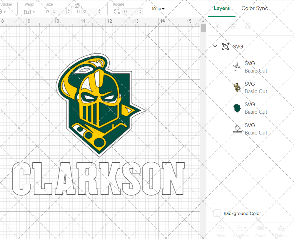 Clarkson Golden Knights Alternate 2019 002, Svg, Dxf, Eps, Png - SvgShopArt