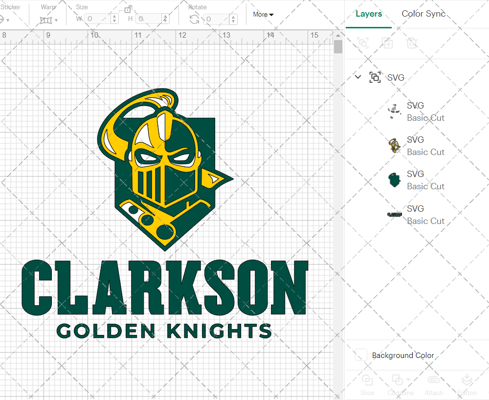Clarkson Golden Knights Alternate 2019 004, Svg, Dxf, Eps, Png - SvgShopArt