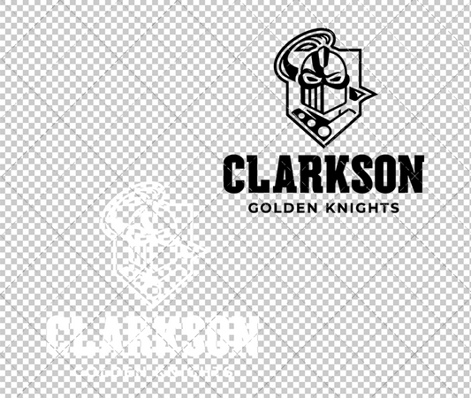 Clarkson Golden Knights Alternate 2019 006, Svg, Dxf, Eps, Png - SvgShopArt