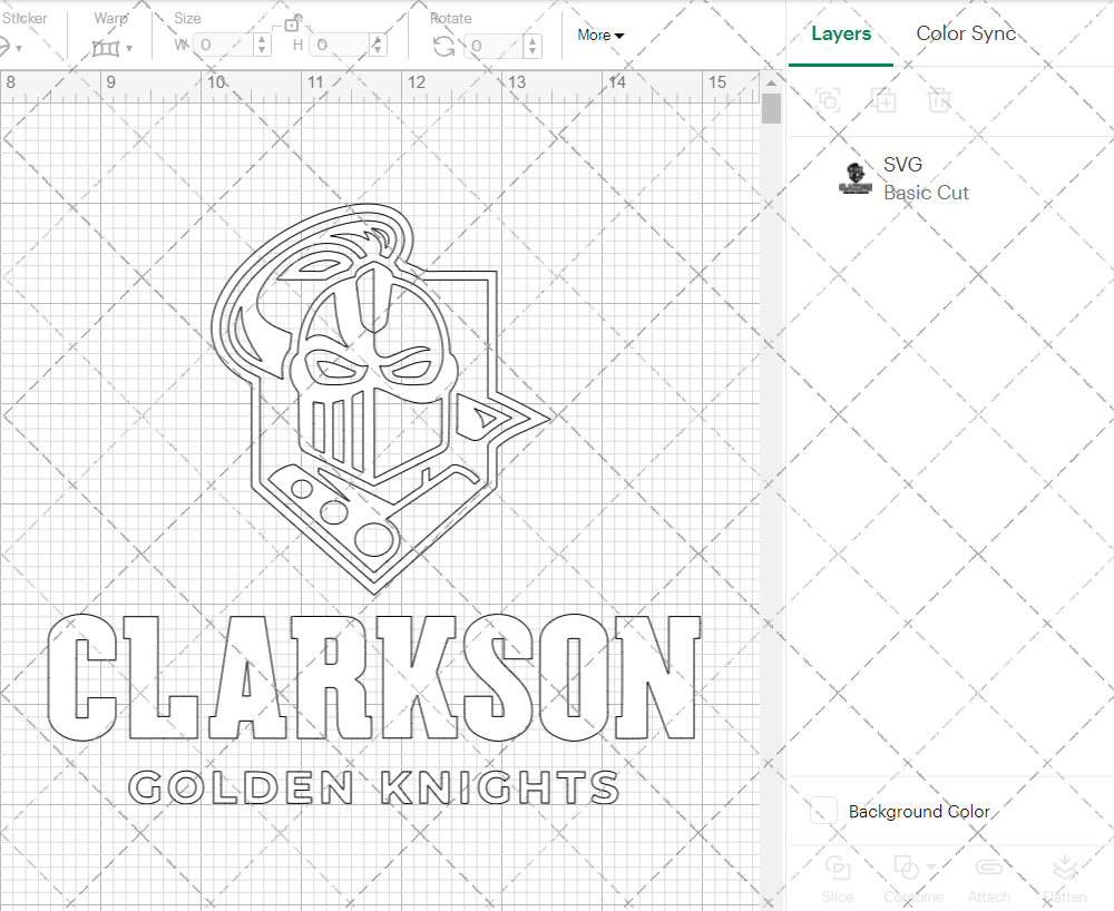 Clarkson Golden Knights Alternate 2019 006, Svg, Dxf, Eps, Png - SvgShopArt