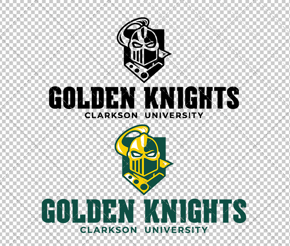 Clarkson Golden Knights Alternate 2019 013, Svg, Dxf, Eps, Png - SvgShopArt