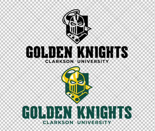 Clarkson Golden Knights Alternate 2019 013, Svg, Dxf, Eps, Png - SvgShopArt
