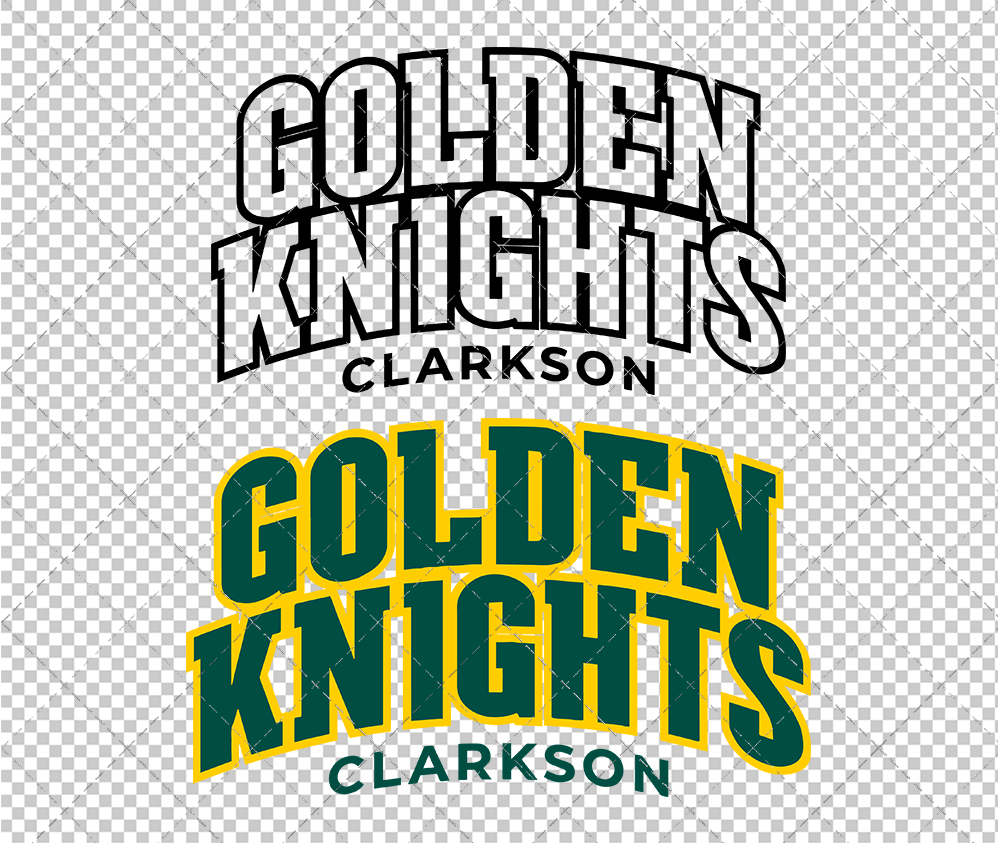 Clarkson Golden Knights Jersey 2019 013, Svg, Dxf, Eps, Png - SvgShopArt
