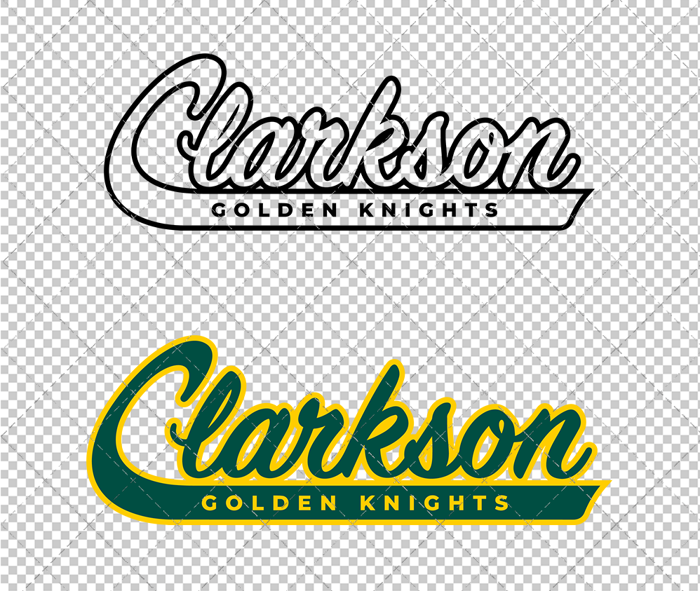 Clarkson Golden Knights Jersey 2019 016, Svg, Dxf, Eps, Png - SvgShopArt