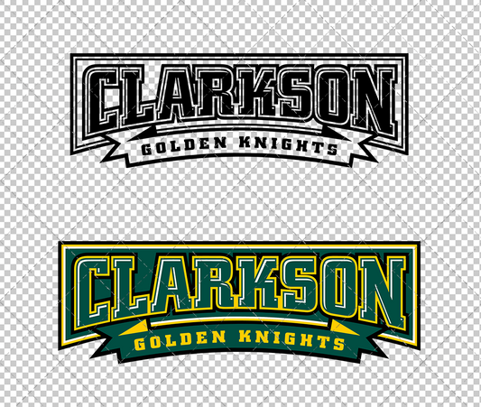 Clarkson Golden Knights Wordmark 2004, Svg, Dxf, Eps, Png - SvgShopArt
