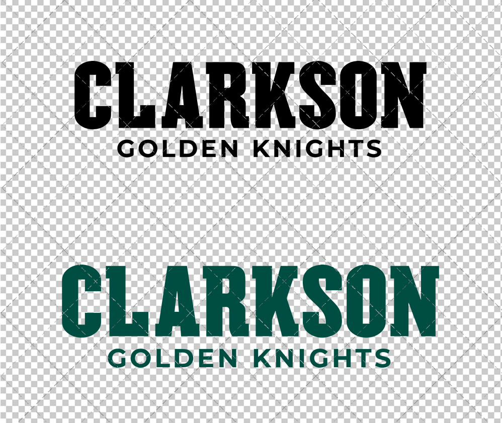 Clarkson Golden Knights Wordmark 2019 004, Svg, Dxf, Eps, Png - SvgShopArt
