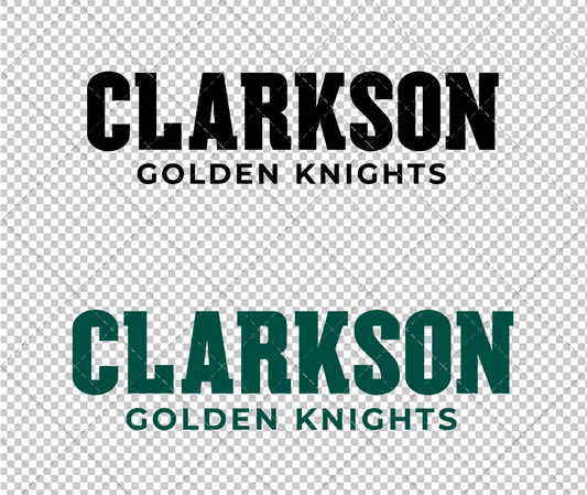 Clarkson Golden Knights Wordmark 2019 004, Svg, Dxf, Eps, Png - SvgShopArt