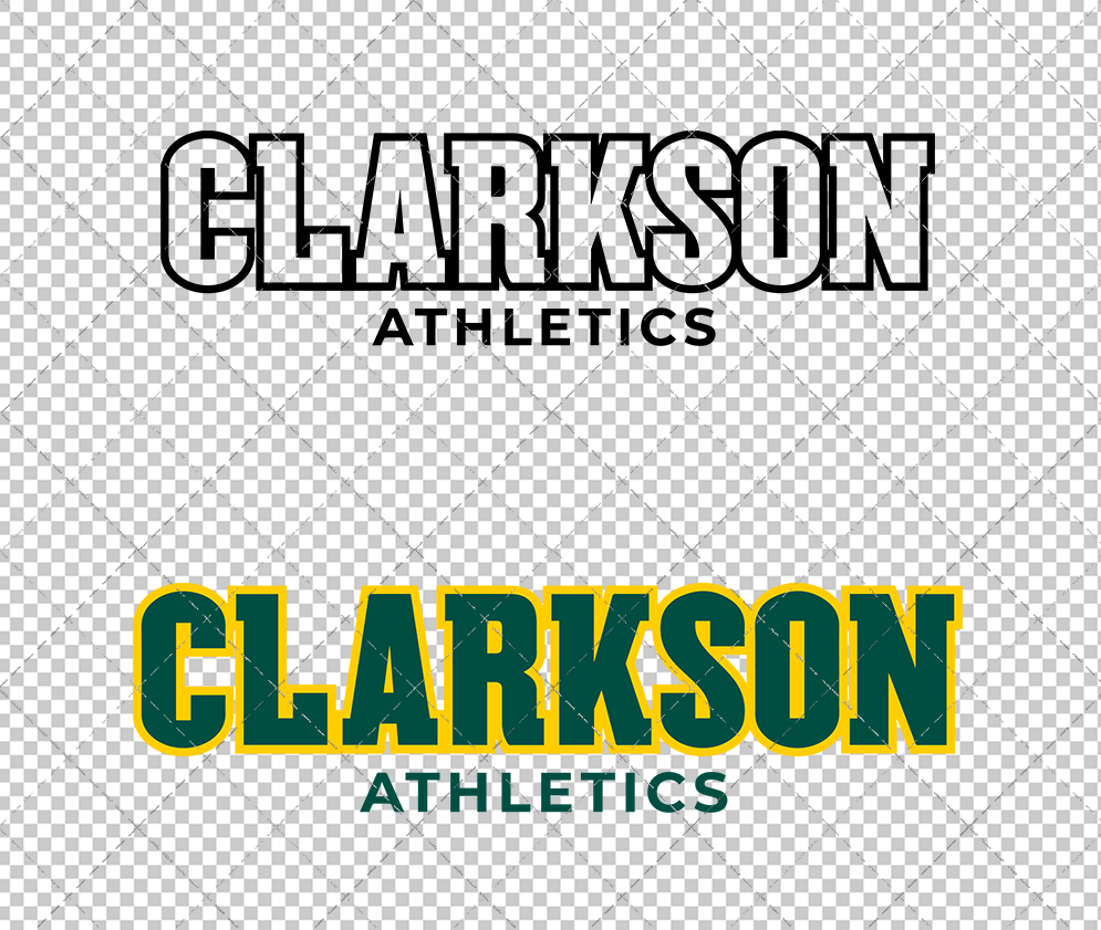 Clarkson Golden Knights Wordmark 2019 005, Svg, Dxf, Eps, Png - SvgShopArt
