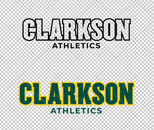 Clarkson Golden Knights Wordmark 2019 005, Svg, Dxf, Eps, Png - SvgShopArt