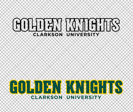 Clarkson Golden Knights Wordmark 2019 009, Svg, Dxf, Eps, Png - SvgShopArt