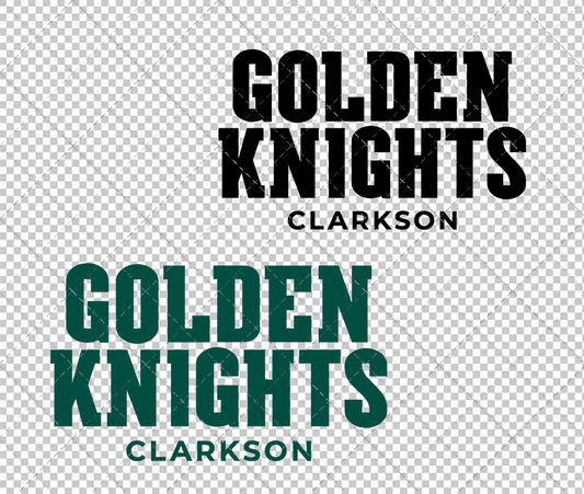 Clarkson Golden Knights Wordmark 2019 014, Svg, Dxf, Eps, Png - SvgShopArt