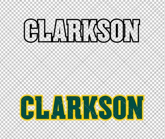 Clarkson Golden Knights Wordmark 2019, Svg, Dxf, Eps, Png - SvgShopArt