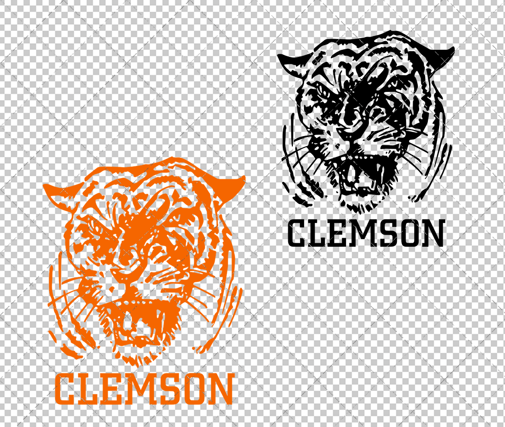 Clemson Tigers 1965, Svg, Dxf, Eps, Png - SvgShopArt