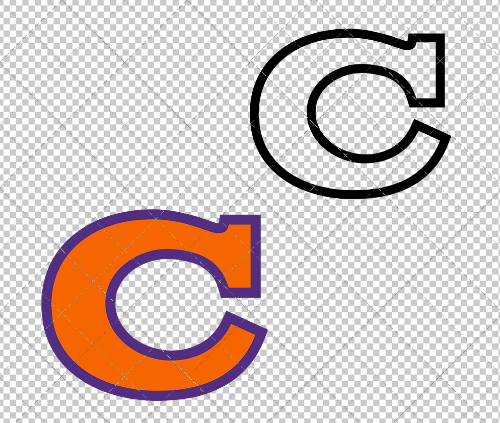 Clemson Tigers Alternate 1965 002, Svg, Dxf, Eps, Png - SvgShopArt