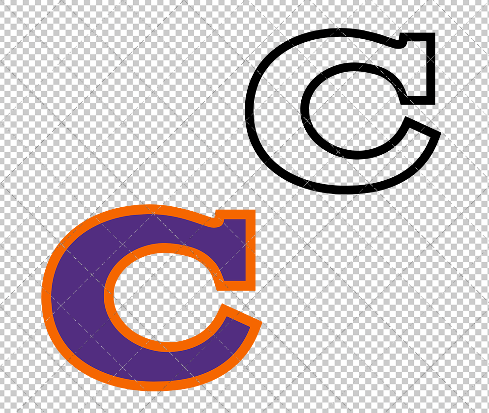 Clemson Tigers Alternate 1965 003, Svg, Dxf, Eps, Png - SvgShopArt