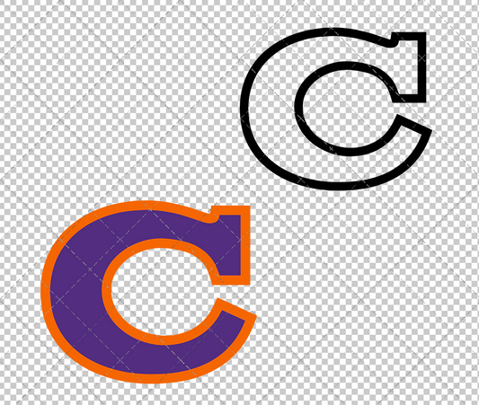 Clemson Tigers Alternate 1965 003, Svg, Dxf, Eps, Png - SvgShopArt