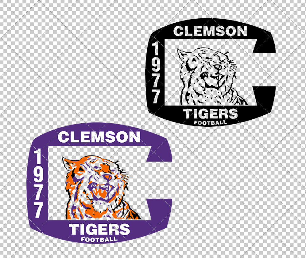Clemson Tigers Misc 1977, Svg, Dxf, Eps, Png - SvgShopArt