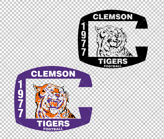 Clemson Tigers Misc 1977, Svg, Dxf, Eps, Png - SvgShopArt