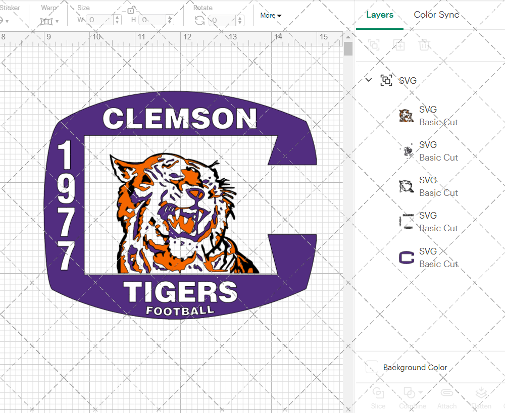 Clemson Tigers Misc 1977, Svg, Dxf, Eps, Png - SvgShopArt