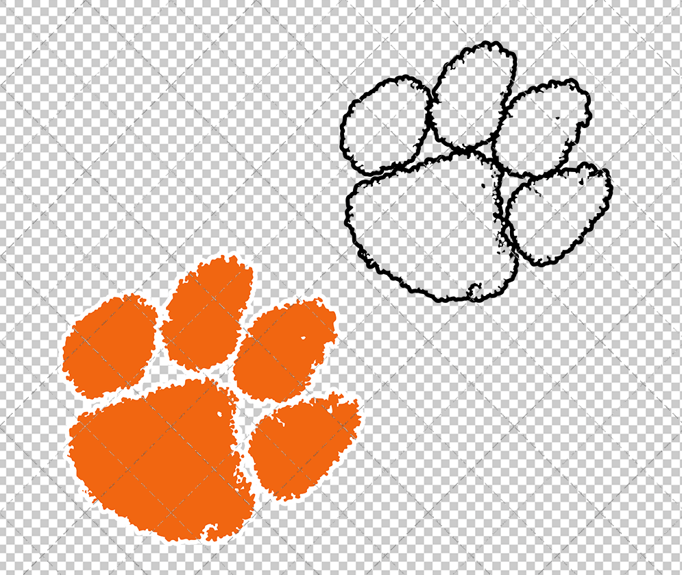 Clemson Tigers Secondary 1977 002, Svg, Dxf, Eps, Png - SvgShopArt