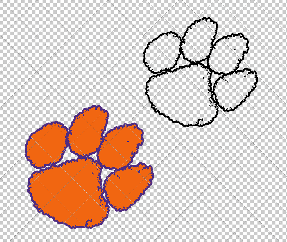 Clemson Tigers Secondary 1977 004, Svg, Dxf, Eps, Png - SvgShopArt