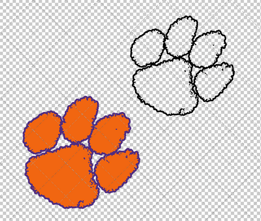 Clemson Tigers Secondary 1977 004, Svg, Dxf, Eps, Png - SvgShopArt
