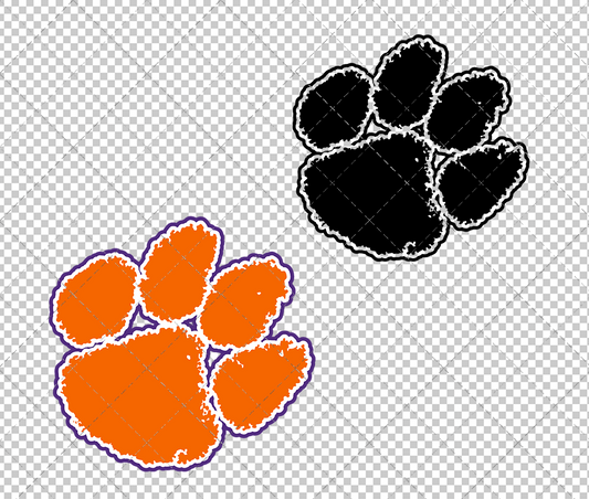 Clemson Tigers Secondary 1977 006, Svg, Dxf, Eps, Png - SvgShopArt